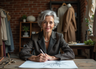 Créatrice de mode : qui est la plus grande dans l’histoire de la mode ? Femme créant des esquisses de mode dans un atelier élégant