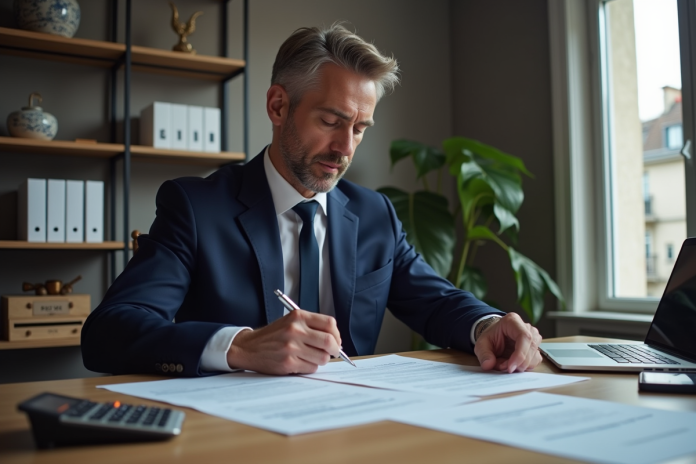 expert-financier-paris Expert financier étudiant des documents fiscaux à Paris