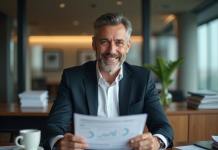 Profiteurs de l’inflation : qui sont-ils vraiment ? Homme d'affaires en costume noir tenant un rapport financier